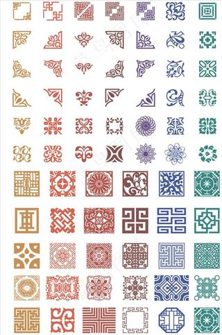 古典花纹云纹图片