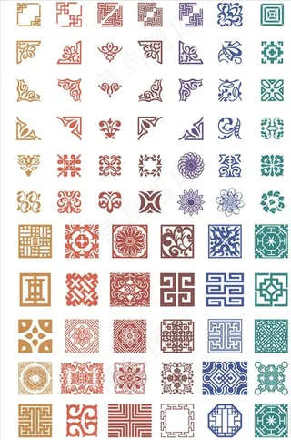 古典花纹云纹图片