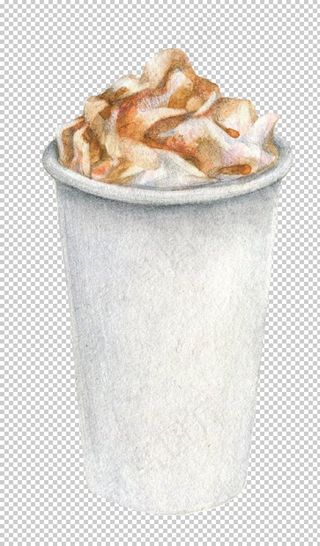 复古手绘咖啡奶茶图案图片