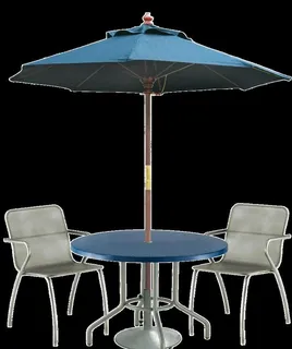 psd素材 躺椅 室外 遮阳伞图片