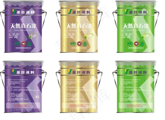 圣叶油漆桶矢量图图片cdr矢量模版下载
