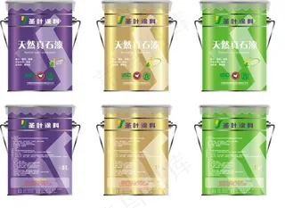 圣叶油漆桶矢量图图片