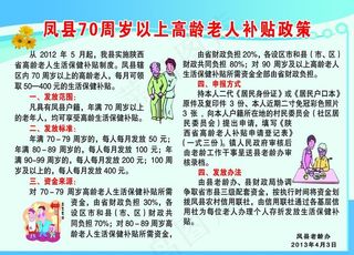 高龄老人补贴政策图片