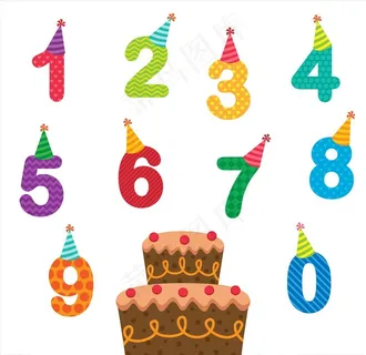生日数字图片
