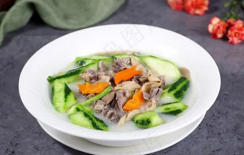 胜瓜杂菇浸鸡杂图片 胜瓜杂菇浸鸡杂图片