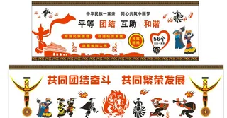 彝族文化墙图片