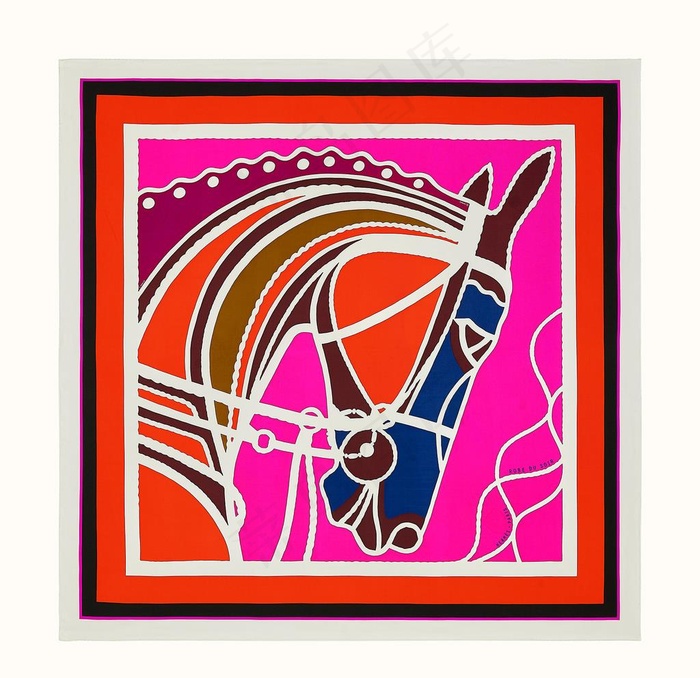 大牌 方巾 丝巾 数码印花 豹图片