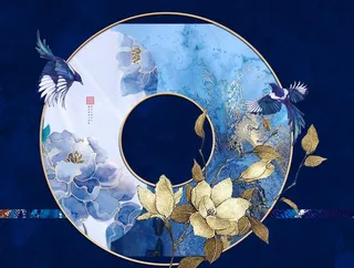 中式地产元素图片