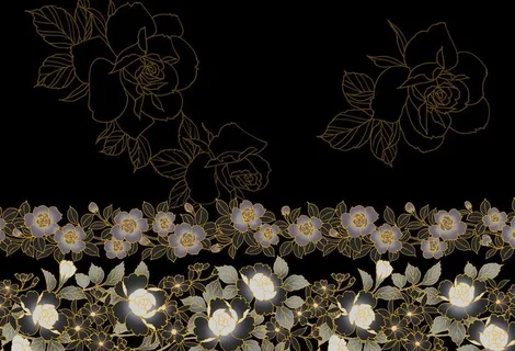 梦幻花纹背景图片