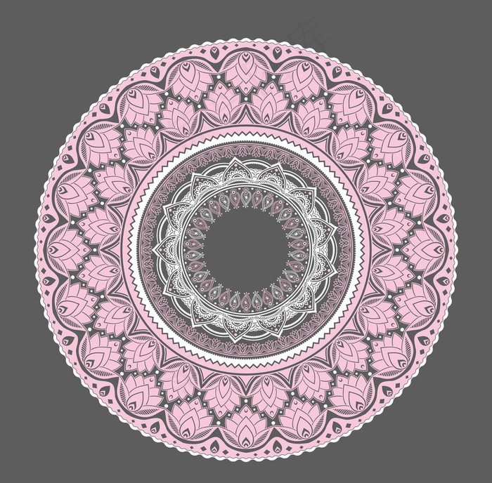 同心圆形装饰图案图片