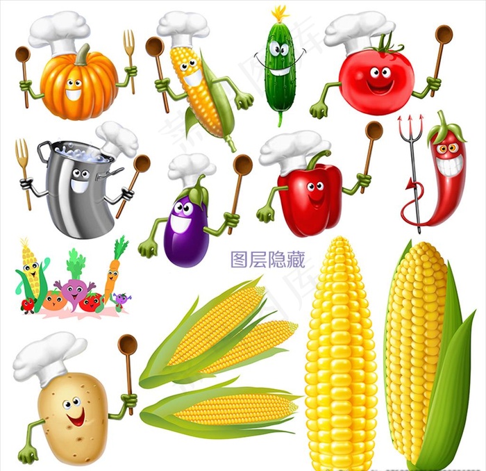 蔬菜卡通图片