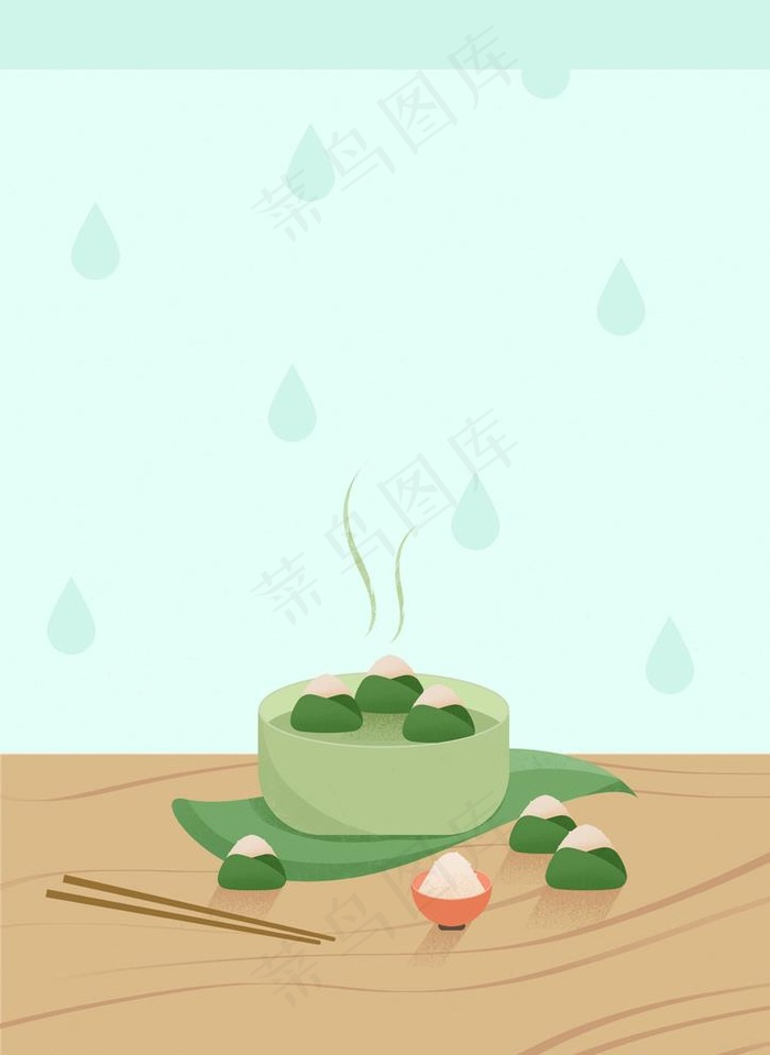端午节背景图片psd模版下载