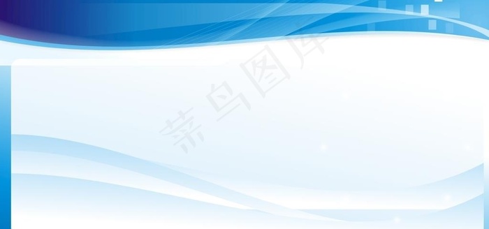 蓝色展板图片cdr矢量模版下载