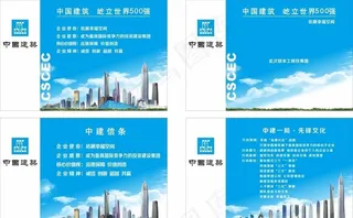 中建一局文化墙及品牌墙图片