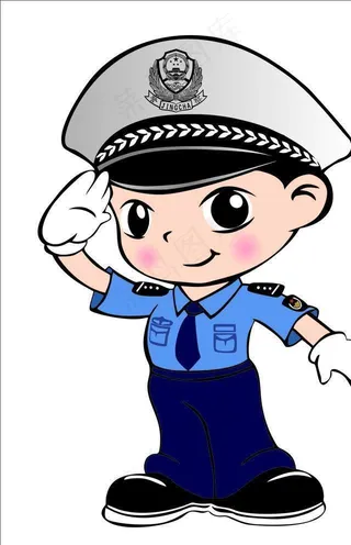 卡通小警察图片