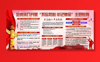 不忘初心主题教育图片