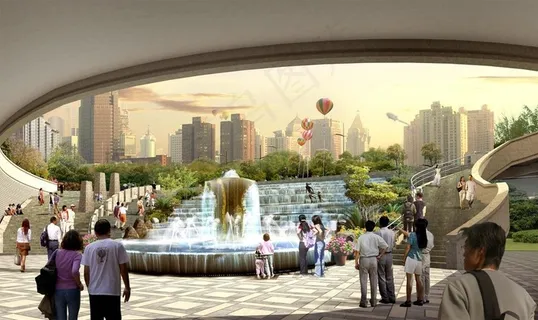 地下商场景观效果图图片