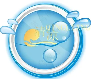 蓝色清凉按钮图片