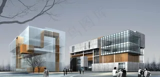 室外建筑效果图图片