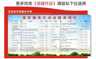 村级代办点便民服务项目图片