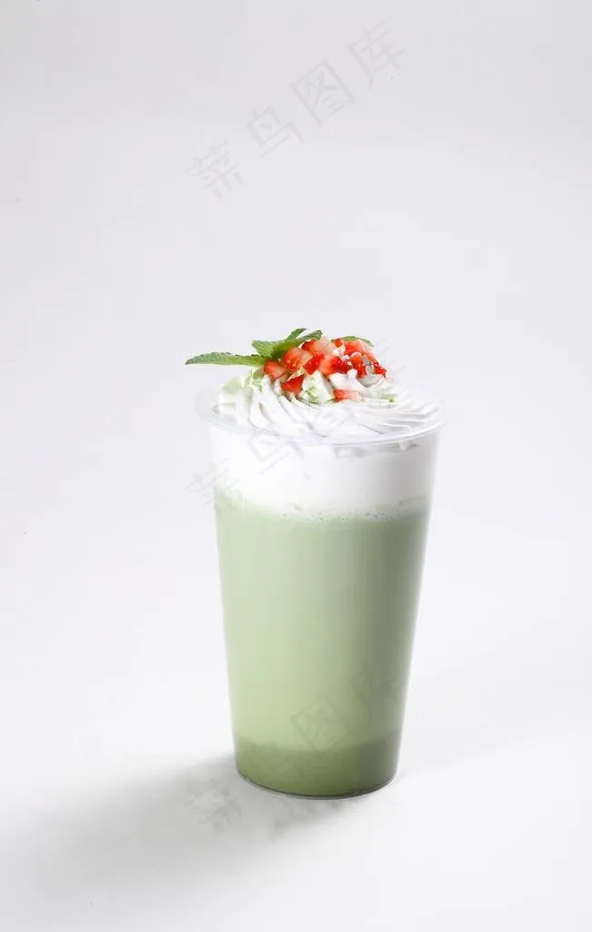 热抹茶拿铁图片
