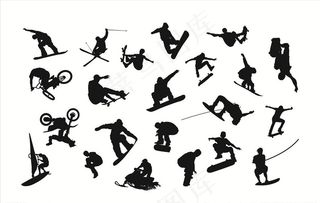 滑板冲浪人物图片