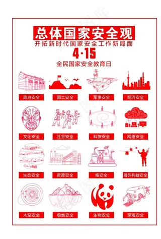 总体国家安全观 国家安全教育日图片