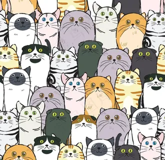 小清新卡通图案背景图片