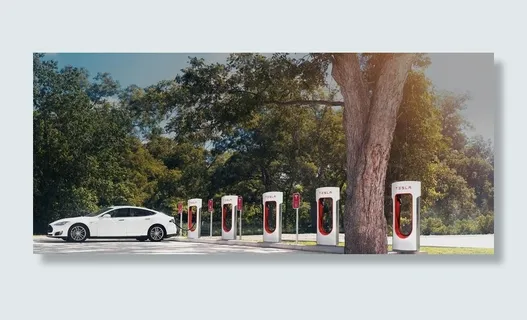 特斯拉充电图片