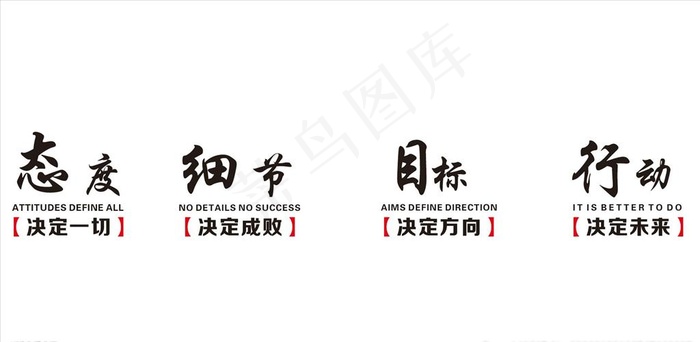 励志 企业 文化 态度 细节图片