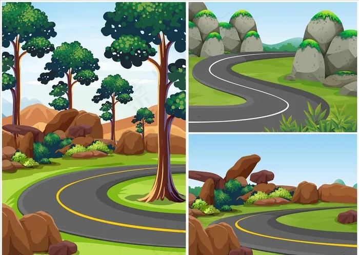 森林公路图片