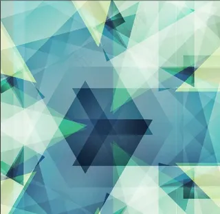 抽象立体几何三角渐变立体矢量图图片