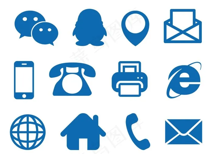 名片图标素材图片psd模版下载