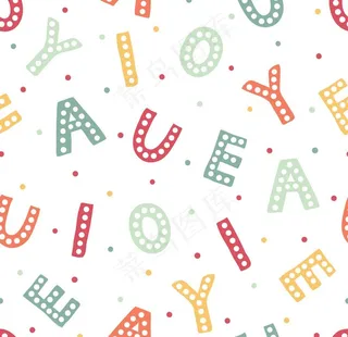 卡通无缝印花图案图片