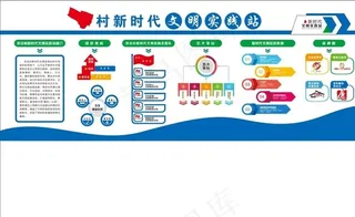 村文明实践站文化墙图片