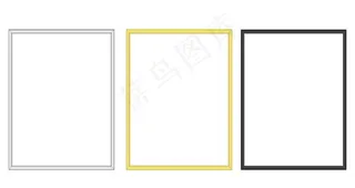 金属矢量框图片