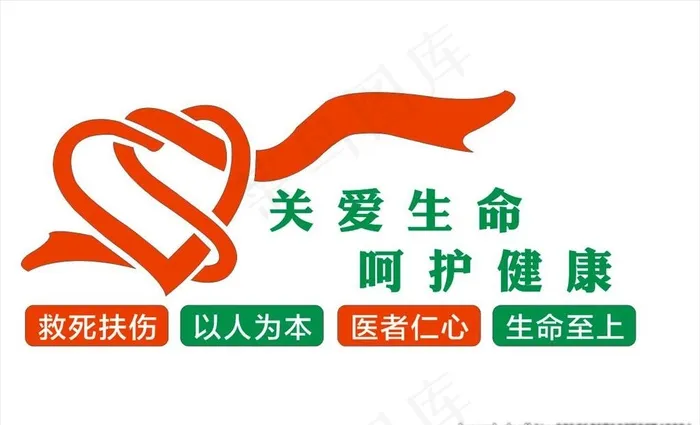 医院文化墙图片cdr矢量模版下载