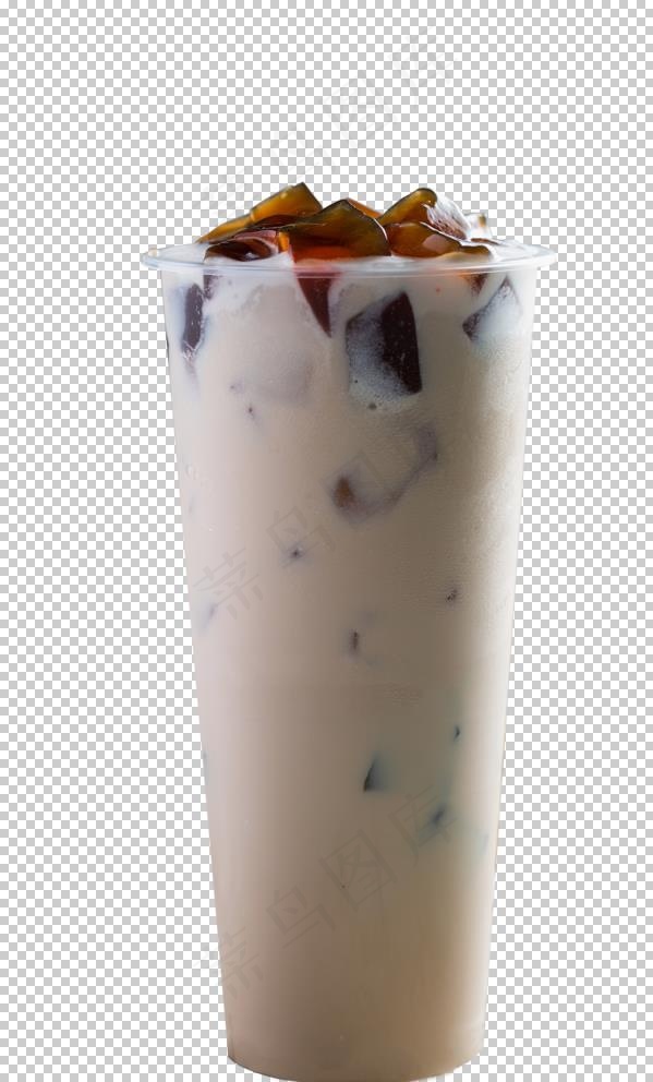 仙草奶茶图片
