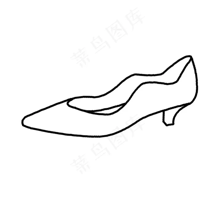 高跟鞋 图标 线条 ICON图片psd模版下载