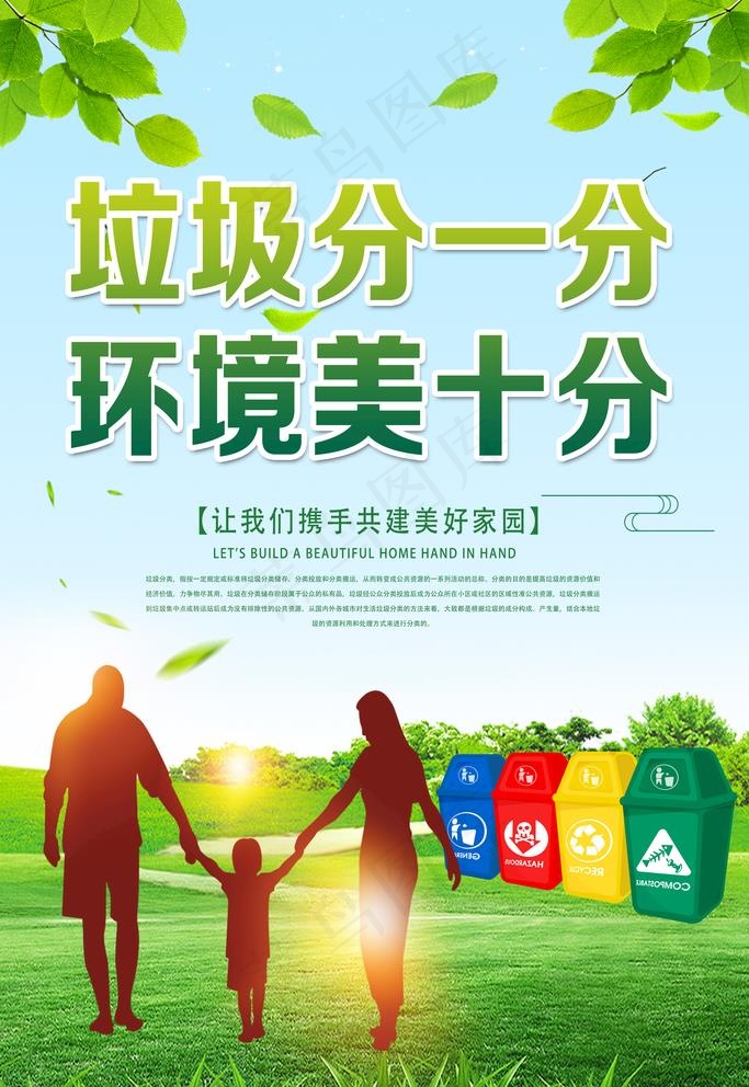 垃圾分类图片(3543X5315(DPI:150))psd模版下载