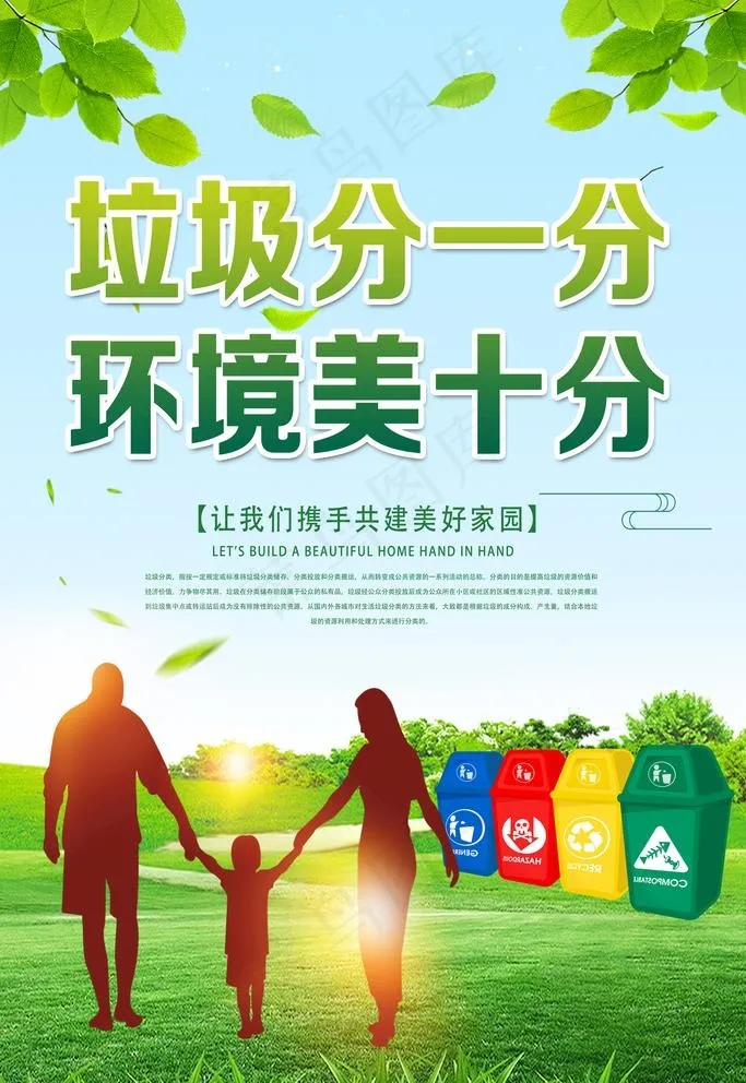 垃圾分类图片(3543X5315(DPI:150))psd模版下载