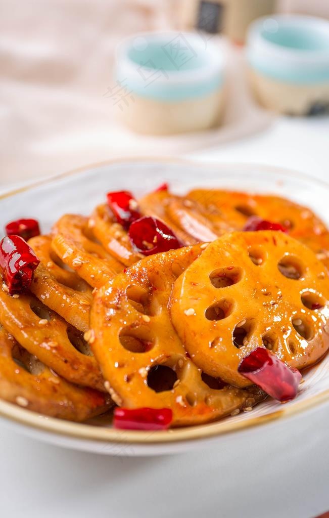 麻辣藕片图片