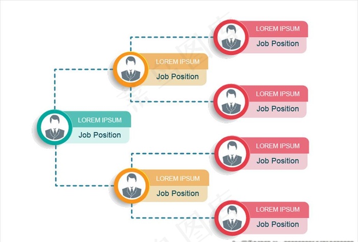 组织结构图图片eps,ai矢量模版下载