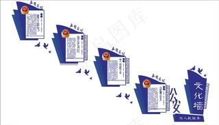 警营楼梯文化墙图片