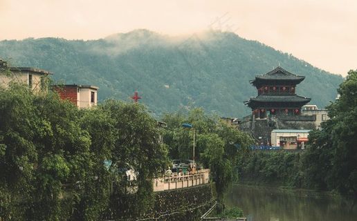 古镇长汀图片