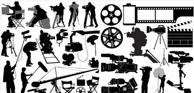电影剪影元素图片