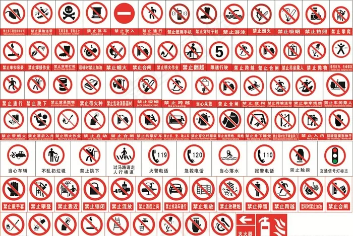 禁止标识图片cdr矢量模版下载