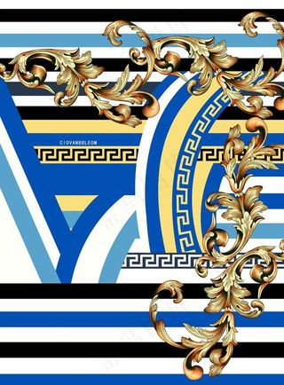 条纹欧式花图片