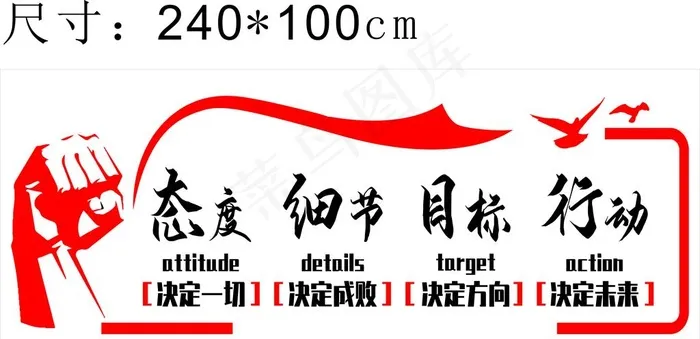 态度决定一切图片cdr矢量模版下载