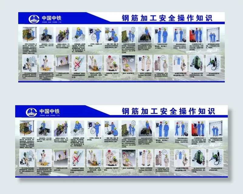 钢筋加工安全操作知识图片(9921X3685(DPI:72))psd模版下载